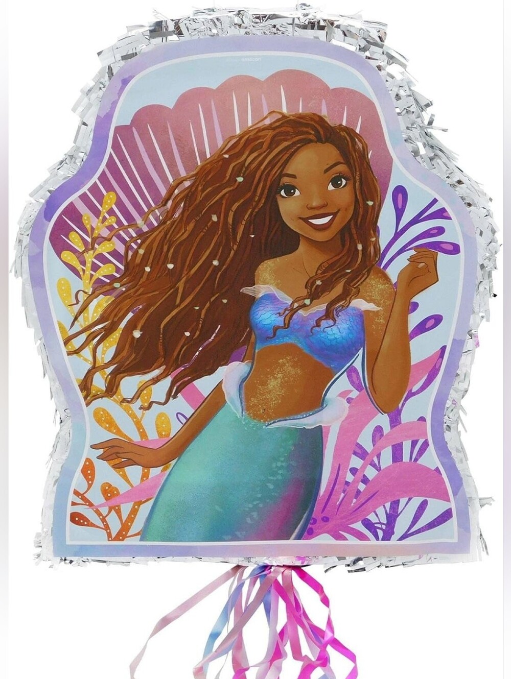The Little Mermaid Party Pinata - Purple Teal Mermaid Design